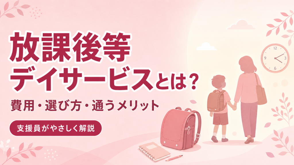 放課後等デイサービスとは？費用・選び方・通うメリットを解説するアイキャッチ画像