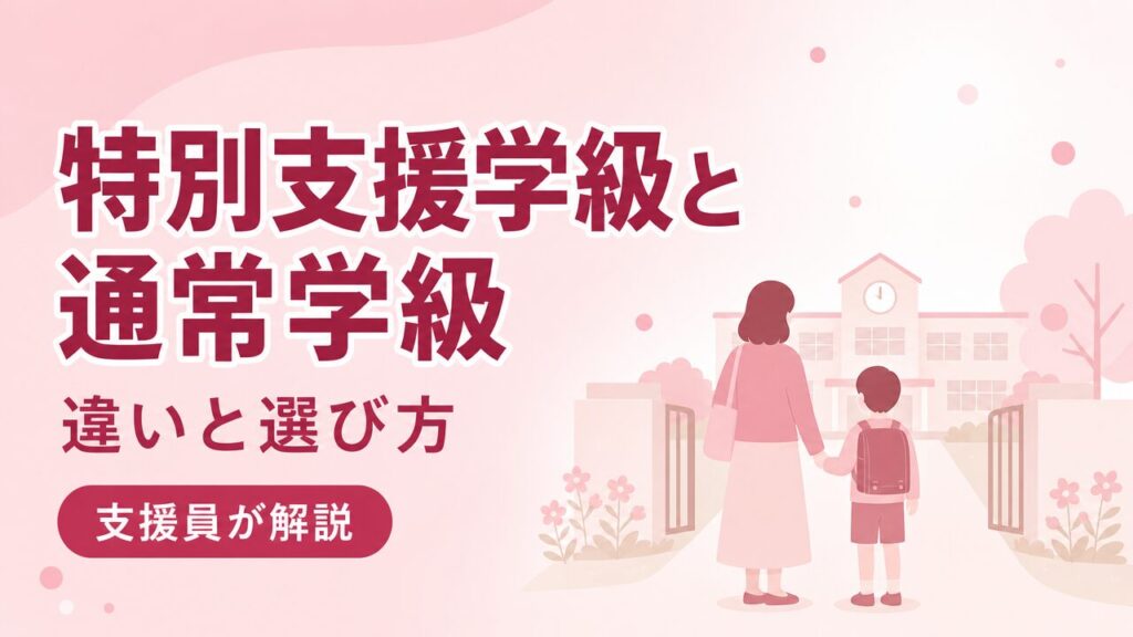 特別支援学級と通常学級の違いと選び方